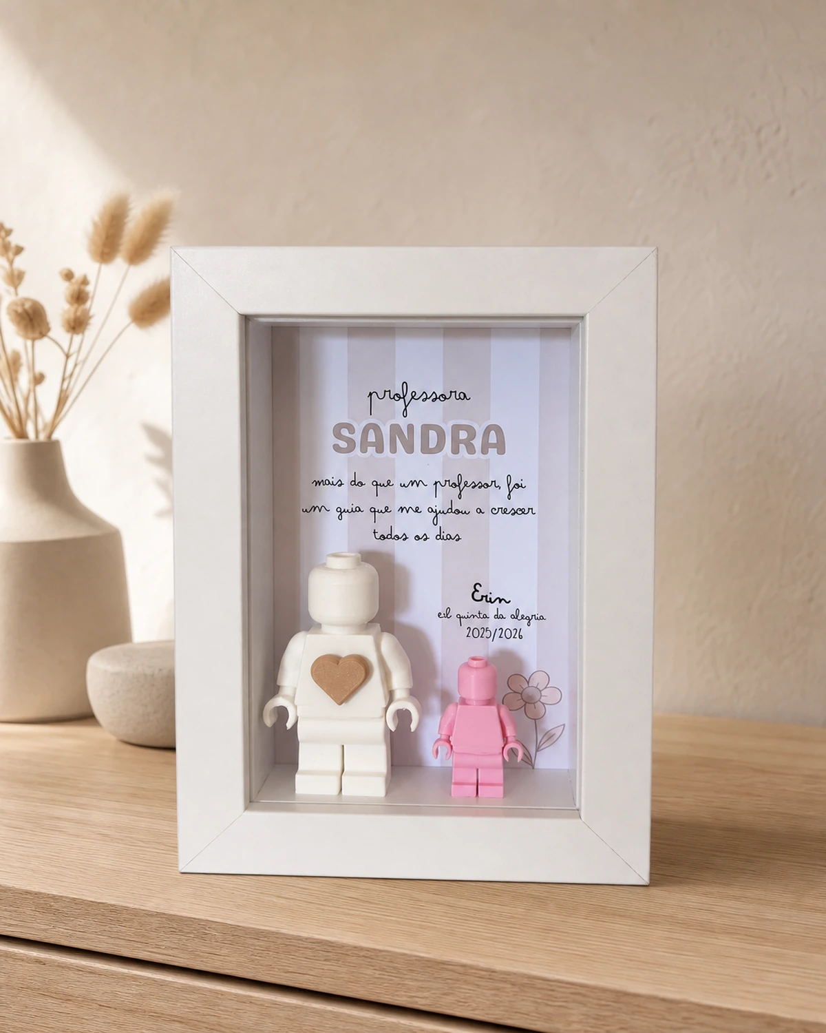 Quadro personalizado para professora